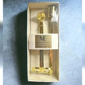 Modern Expressions candle care set gold wedding decor home design two piece set